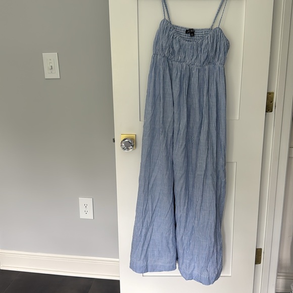 J.Crew Airy Gauze Empire Waist midi dress in stripe (medium) - Picture 7 of 7